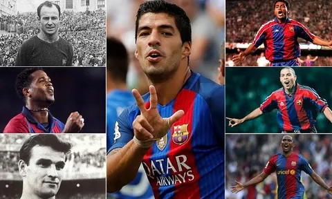 Suarez gia hạn với Barcelona: Ngày trở thành số 9 vĩ đại nhất không xa