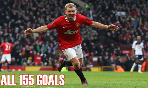 Tất cả bàn thắng của Paul Scholes cho Man United