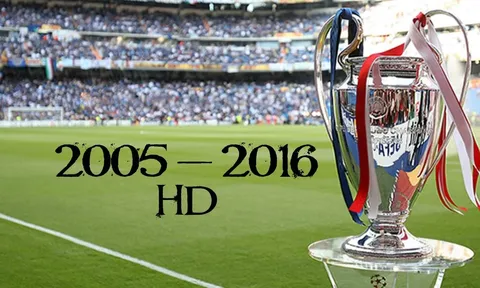 Tất cả trận CK Champions League từ 2005-2016