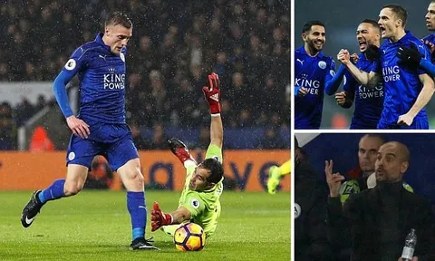 Vardy lập hat-trick, bầy Cáo dạy Pep Guardiola bài học Ngoại hạng Anh