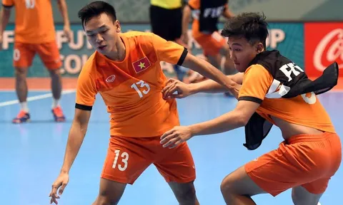 Tuyển futsal Việt Nam tập cực sung trước cuộc "so găng" với ĐT Nga