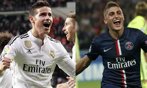 150 triệu euro, Inter muốn có cả Rodriguez lẫn Verratti