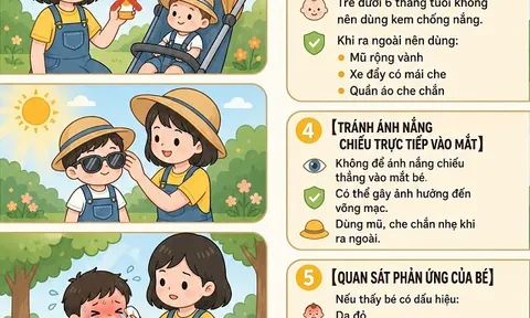 4 cách tắm nắng đúng giúp bé hấp thu vitamin D an toàn, không lo cháy nắng mùa nóng