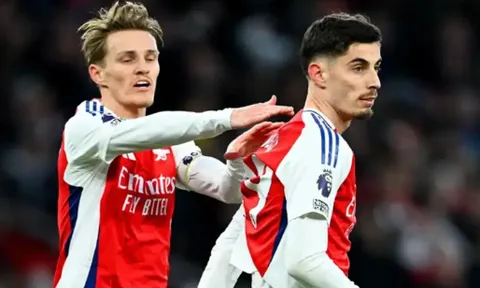 Arsenal đón cú hích từ Odegaard, Havertz trước trận Atletico