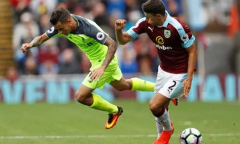 Liverpool ngã 'sấp mặt' trên sân Burnley