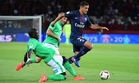 PSG hòa đau phút cuối trước Saint-Etienne