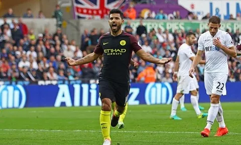 Aguero không màng kỉ lục dù bùng nổ tại Man City