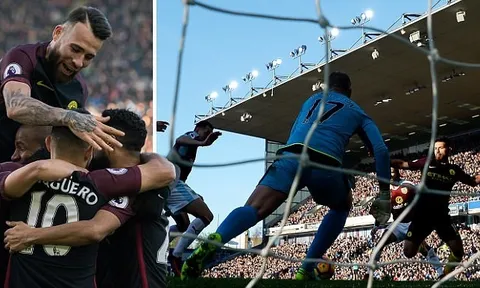Aguero lại giải cứu Guardiola, City thoát hiểm rời Turf Moor