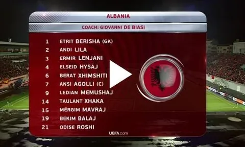Albania 0-2 Tây Ban Nha (vòng loại World Cup)