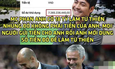Ảnh chế: Pep “trọc” gửi điểm nhờ Mou phát từ thiện; Tính chất bắc cầu giúp U19 VN chinh phục “núi Phú Sĩ”