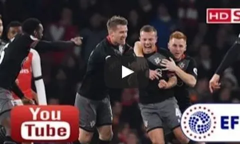 Arsenal 0-2 Southampton (tứ kết League Cup)
