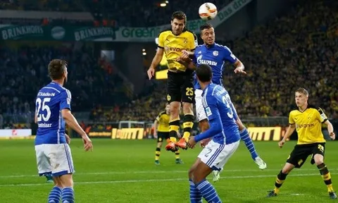 Aubameyang vô duyên, Dortmund không thể có 3 điểm trong trận derby vùng Ruhr