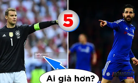 Bạn có thể đoán được cầu thủ nào già hơn trong 5 giây?