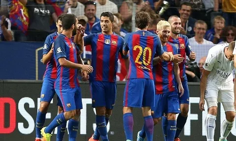 Barca đả bại Leicester trong trận cầu chênh lệch về đẳng cấp