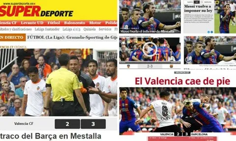 'Barca đã ăn cướp trên sân Valencia'