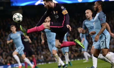 Barca thua Man City, Messi vẫn lập kỉ lục ở Champions League