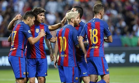 Barcelona 4-2 Leicester (ICC Cup 2016)