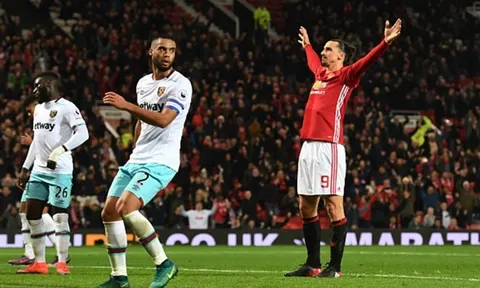 Bị chê sút kém, Man Utd 'nã' tới 4 bàn vào lưới West Ham