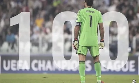 Buffon cán mốc '100' trong ngày buồn của Juventus