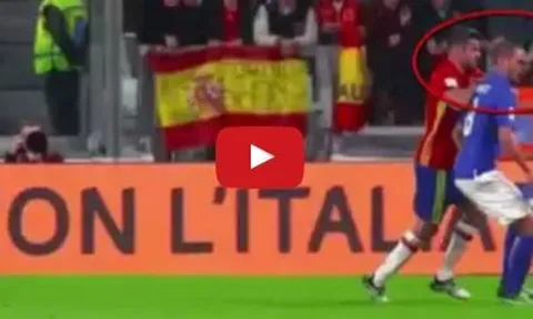 Cận cảnh Diego Costa tát vào mặt Leonardo Bonucci