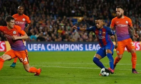 Cận cảnh quả 11m hỏng ăn của Neymar trước Man City