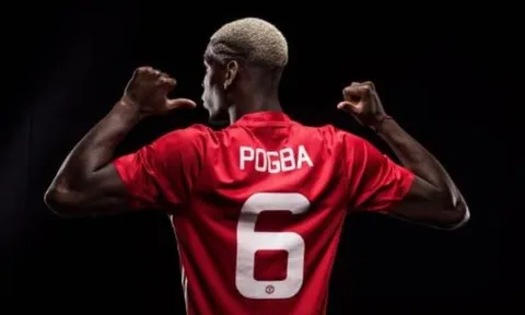 Man United chính thức công bố số áo của Paul Pogba