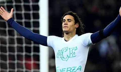 Cavani đạt mốc 100 bàn, PSG vẫn ngậm ngùi xếp sau Nice