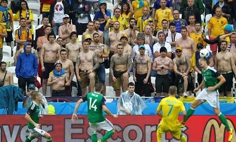 CĐV đánh nhau, xả rác, đốt pháo ở EURO 2016