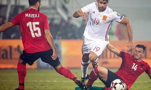 Chật vật đánh bại Albania, Tây Ban Nha đòi lại ngôi đầu