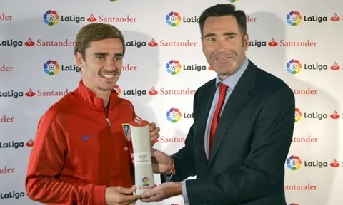 Chính thức: Griezmann xuất sắc nhất La Liga tháng 9