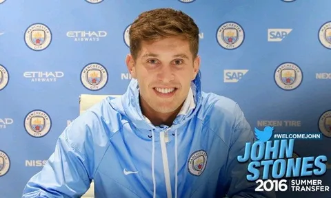 Chính thức: Sau M.U, đến lượt Man City công bố "bom tấn" John Stones