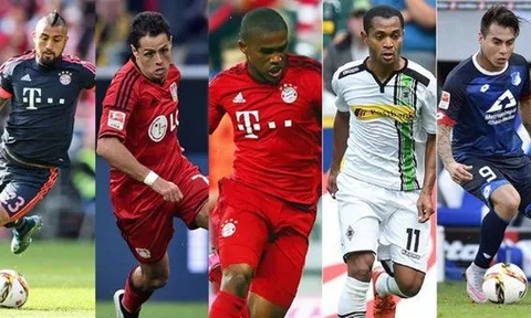 Chuyện những ngôi sao Mỹ-Latin khuynh đảo Bundesliga 2016/17