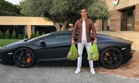Cộng đồng mạng troll Ronaldo đi chợ bằng siêu xe