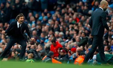 Conte cho rằng Chelsea chỉ 'ăn may' trước Man City