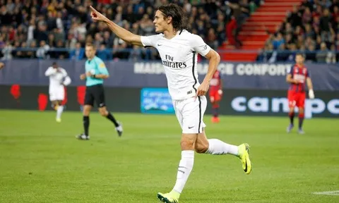 Cú Poker của Cavani trong trận Caen