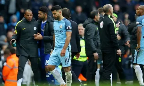 Cú SỐC cho Man City: Aguero nhận án phạt cực nặng