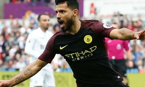 Đánh bại Swansea, Man City xây chắc ngôi đầu