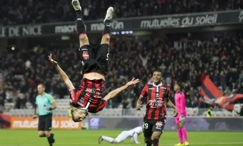 Đè bẹp Toulouse, Nice đòi lại ngôi đầu từ Monaco