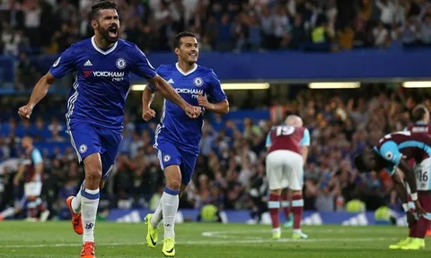 Diego Costa giúp Chelsea giành trọn 3 điểm trước West Ham