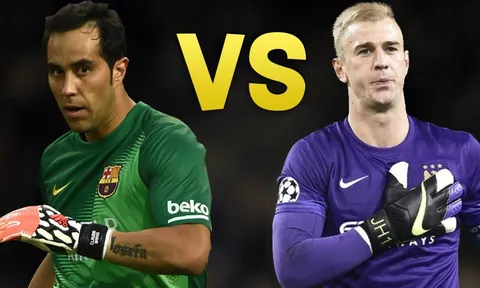 Đọ găng Claudio Bravo và Joe Hart