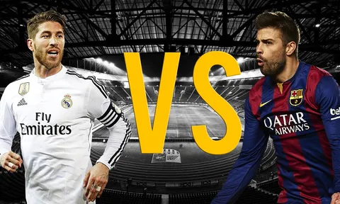 Đọ tài phòng ngự Gerard Pique vs Sergio Ramos