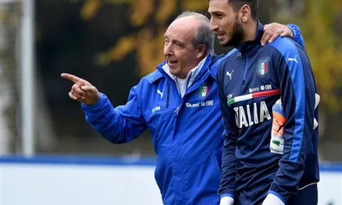 Donnarumma trở thành trò cưng của Ventura trên sân tập