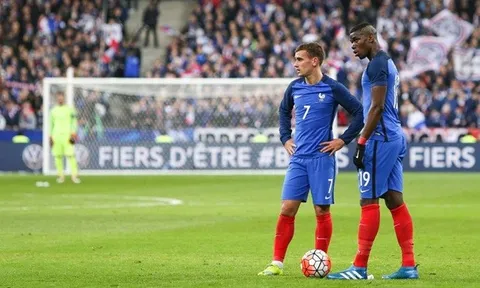 Dư âm Pháp 2-1 CH Ireland: Griezmann - Pogba và bức tranh tương phản
