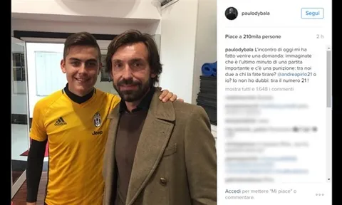 Dybala tái ngộ Pirlo trong buổi gặp mặt fan nhí Juventus