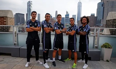 Cận cảnh áo đấu lạ mắt của Real Madrid