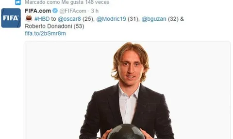 FIFA và Real Madrid khiến Modric 'ngả ngửa' trong ngày sinh nhật