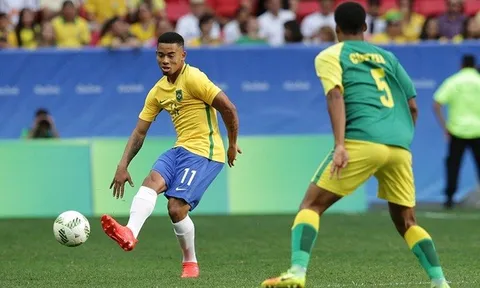 Gabriel Jesus lỡ cơ hội vàng giúp U23 Brazil giành chiến thắng
