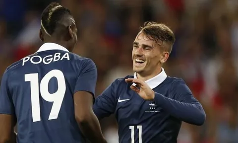 Griezmann thân thiết với Pogba, M.U hưởng lợi