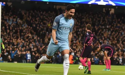 Guendogan bùng nổ trong trận tiếp Barca