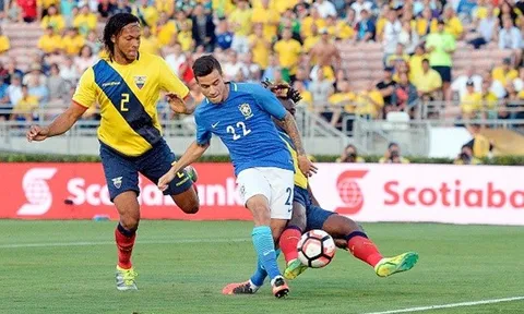 Hàng công im tiếng, Brazil hoà nhạt nhoà Ecuador ngày ra quân